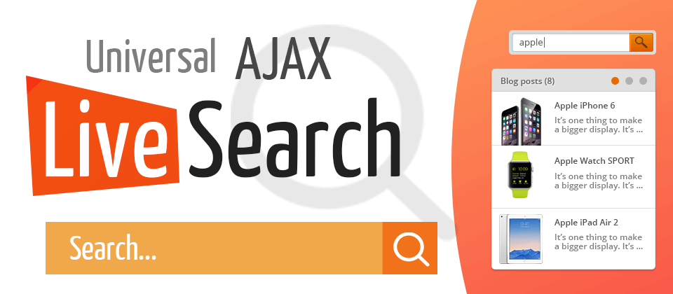 universal ajax search for joomla 